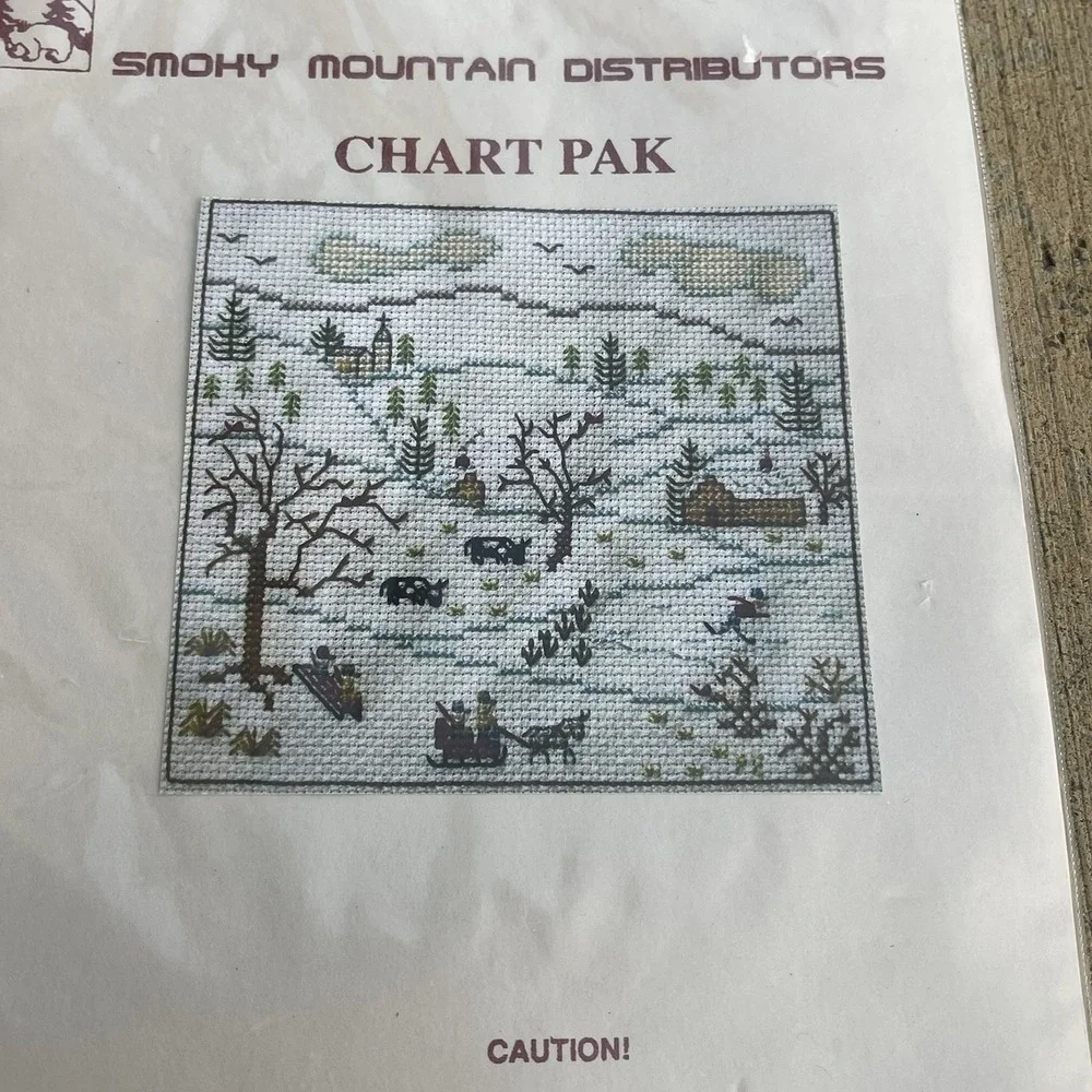 Smokey Mountain Distributors Chart Pak Cross Stitch Charts 4 Seasons Instruct